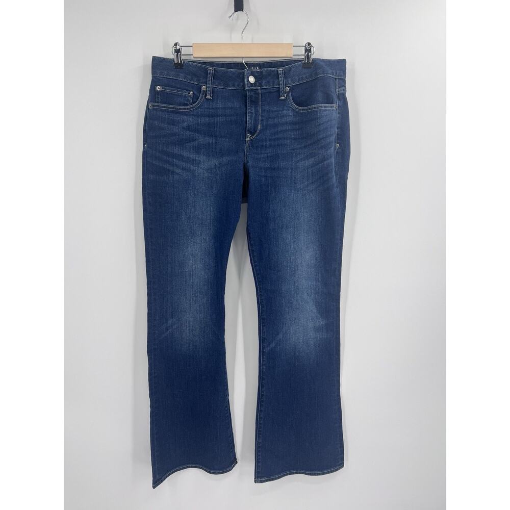 Gap Denim Long And Lean Flare Jeans 12/31R NWOT Medium Wash Blue